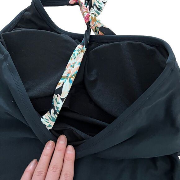 NWT! Kona sol black one piece swim suit - Picture 9 of 10